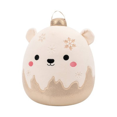 Squishmallows 12" Brooke Polar Bear Ornament with Frosted Bottom Medium Plush