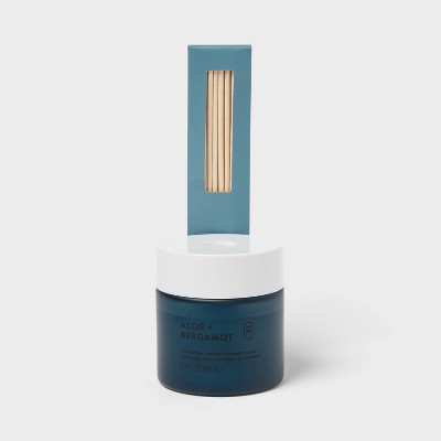 Glass Reed Diffuser Aloe and Bergamot 3.38 fl oz - Threshold