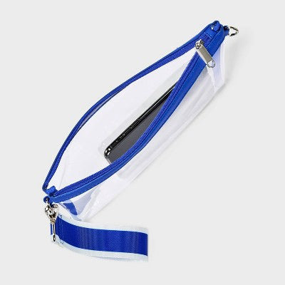 Game Day Clear Wristlet Clutch - Wild Fable Blue