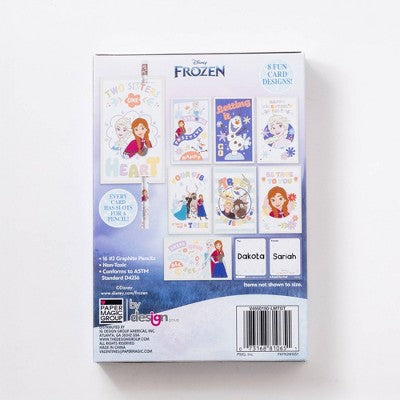 Disney Paper Magic 16ct Frozen Pencils Valentine's Day Exchange Cards