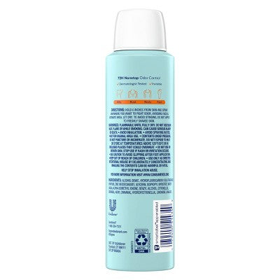 Degree Whole Body Aluminum Free Deodorant Spray for Women 72H Odor Protection - Fresh Citrus - 4oz