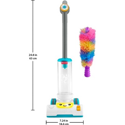 Fisher-Price Laugh & Learn 2-in-1 Vacuum Toddler Electronic Learning Toy with Lights & Music