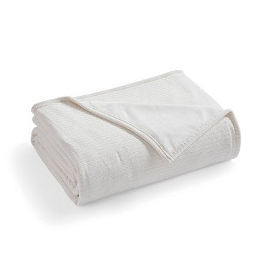 Brookstone Full/Queen Heated Chenille Knit Blanket Ivory