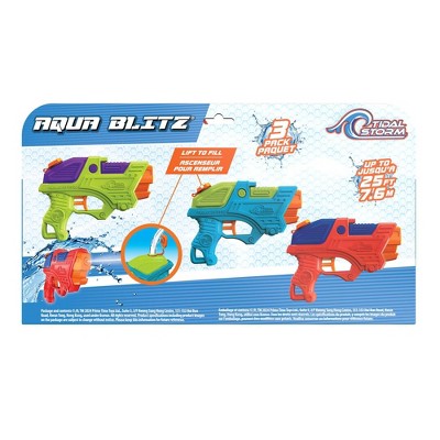 Tidal Storm Aqua Blitz - 3pk: Toy Blasters for Kids, ABS Material
