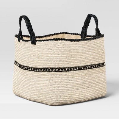 Milk Crate Braided Sewing Basket - Threshold