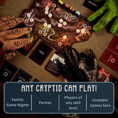 TeeTurtle Twisted Cryptids Board Game: Creative Thinking, 30-60 Min Play, 2-4 Players, Includes Cards & Tokens