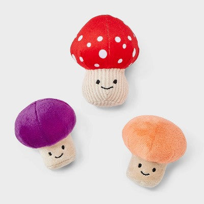 Toadstool Friends Cat Plush Toy Set - 3pc - Boots & Barkley