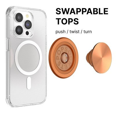 PopSockets Magnetic Phone GripwithMagSafe,MagneticAdapter RingIncluded - Nigiri