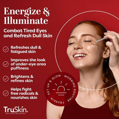 TruSkin Caffeine Facial Serum with Matcha Green Tea and Ginseng - 1 fl oz
