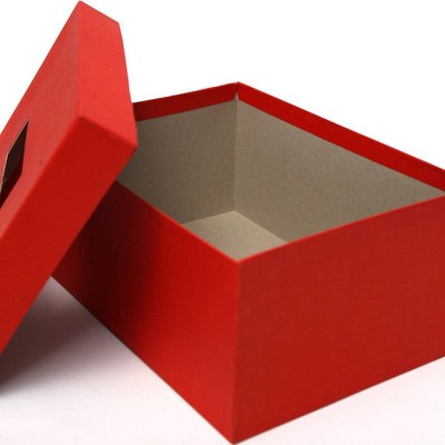 8"x5" Rectangle Shaped Valentine's Day Gift Box Red - Spritz