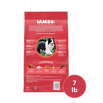 IAMS Proactive Health Minichunks Lamb and Rice Flavor Dry Dog Food - 7lbs