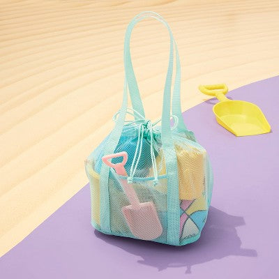 Mesh Drawstring Bag Blue - Sun Squad