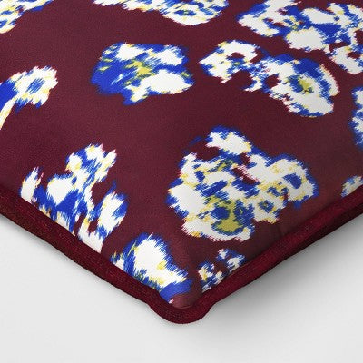 Square Floral Pillow Berry - Threshold