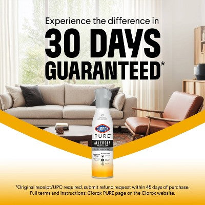 Clorox PURE Allergen Neutralizer Daily Air Spray Air Fresheners Energizing Citrus - 8oz