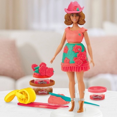 Play-Doh Barbie Florals and Fringe Designer Doll Set