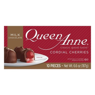 Queen Anne Christmas Milk Chocolate Cordial Cherries - 6.6oz