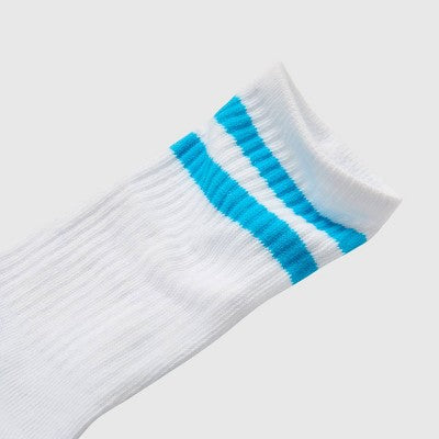 Hanes Girls' 10pk Cool Comfort Crew Socks White S