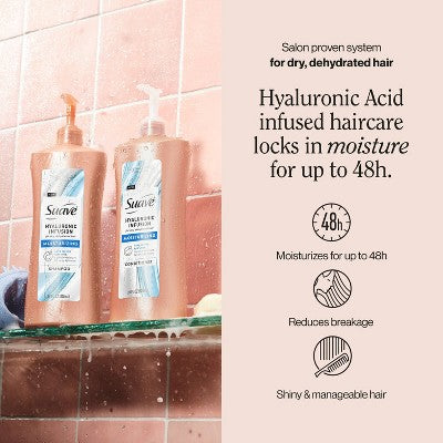 Suave Hyaluronic Hair Conditioner with Pump - 28 fl oz