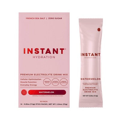 Instant Hydration Watermelon Electrolyte Drink Mix Sports Drink - 10ct/72gms