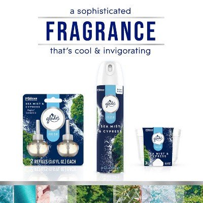 Glade Piso Liquid Air Freshener Refills - Fresh Sea Cypress - 1.34 fl oz/2ct