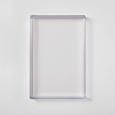 Large 12" x 8" x 2" Plastic Organizer Tray Clear - Brightroom: Bathroom Acrylic Organizer Bin