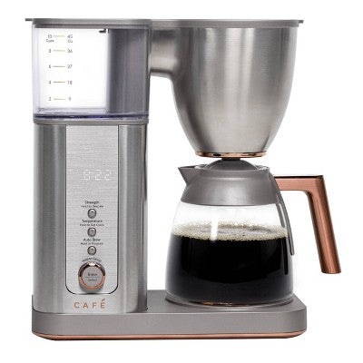GE Appliances CAFE Specialty Drip Coffee Maker with Glass Carafe Stainless Steel