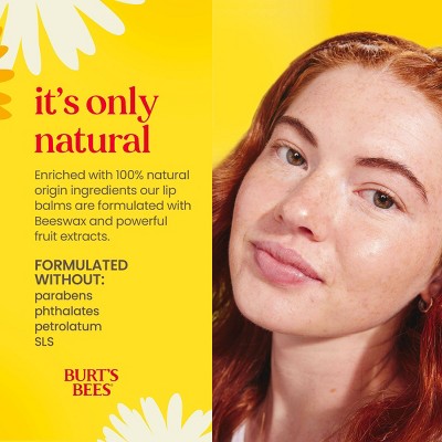 Burt's Bees Lip Balm - Pomegranate - 0.15oz: Moisturizing, Paraben-Free, Sulfate-Free, Phthalate-Free