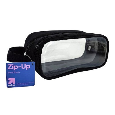 Clear Plastic Pouch Black - up&up