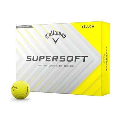Callaway Supersoft Golf Balls 12pk - Yellow: Rubber Core, Ionomer Shell