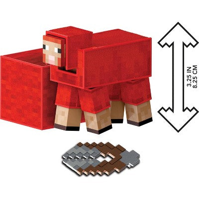 Minecraft Diamond Level Sheep Action Figure & 3 Accessories, 5.5" Collector Scale