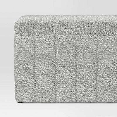 Essex Double Storage Boucle Bench Cream - Threshold (LOCAL PICKUP ONLY)