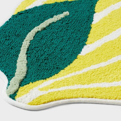 Lemon Shaped Machine Washable Non-Slip Bath Rug Yellow - Room Essentials (LOCAL PICKUP ONLY)