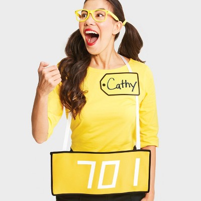 Adult Game Show Contestant Yellow & Green Halloween Costume Accessory Set - Hyde & EEK! Boutique