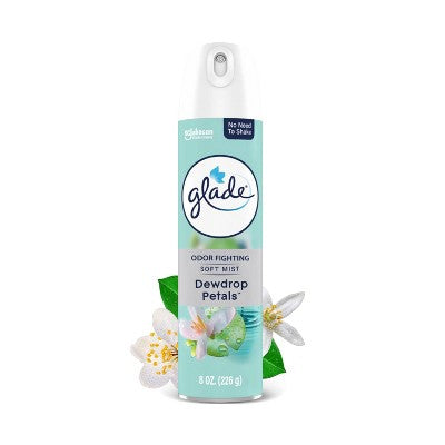 Glade Aerosol Room Air Freshener Spray - Dewdrop Petals - 8oz