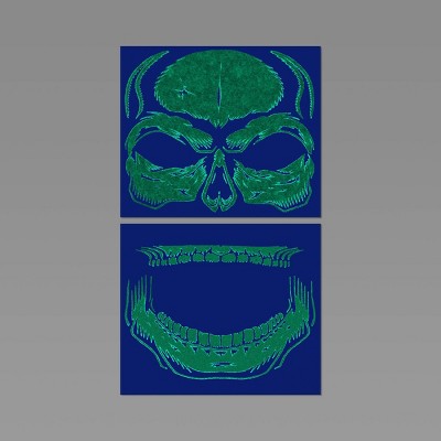 Glow Skull Bag Of Temporary Costume Tattoos - Hyde and EEK! Boutique