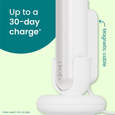 quip 360 Oscillating Rechargeable Electric Toothbrush + Travel Case - White/Silver