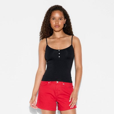 Women's Seamless Cami - Wild Fable Black M