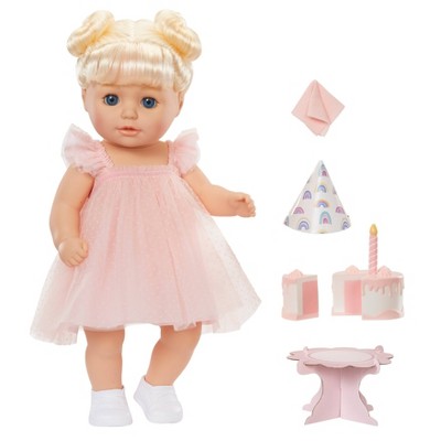 BABY Born 14'' Birthday Doll - Blue Eyes: Soft Body, Blonde Hair, Accessories Included