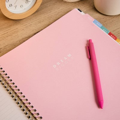 Happy Brands Organized July 2025 - June 2026 Weekly/Monthly Planner 9.37"x11.12" Multicolor Cool Brights