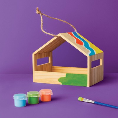 Wooden Bird Feeder Painting Craft Kit - Mondo Llama