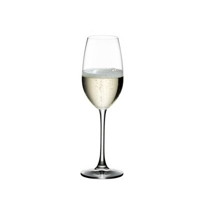 Riedel Vivant Champagne Flute 9oz - Set of 2: Crystal Flutes, Dishwasher-Safe, Drinkware, Cold Beverages, Service for 2