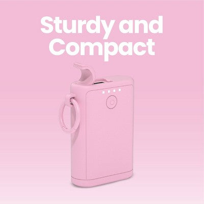 GEMS Portable Outdoor 6000mAh Power Bank - Soft Pink