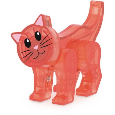 MAGNA-TILES Cat Tree Magnetic Building Set: Educational Math, Creative Engineering, Fine Motor Skill Development, 10 Pieces