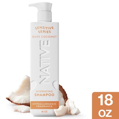 Native Shampoo for Dry Hair, Sensitive Series Bare Coconut - 18oz