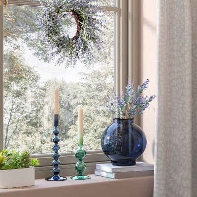 Round Modern Glass Vase - Threshold: Decorative, Watertight, Hand Wash, Tabletop Display