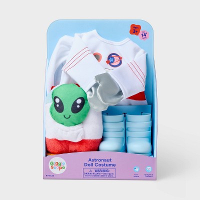 14" Baby Doll Astronaut Outfit - Gigglescape: Science Fiction Space Costume, 8 Pieces