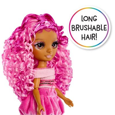 Rainbow High Sparkle and Shine Leilani with Magic Bubbles in Legs, Pink Hair 11" Fashion Doll