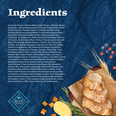 Blue Buffalo Wilderness High Protein Natural Small Breed Adult Dry Dog Food plus Wholesome Grains with Chicken - 4.5lbs