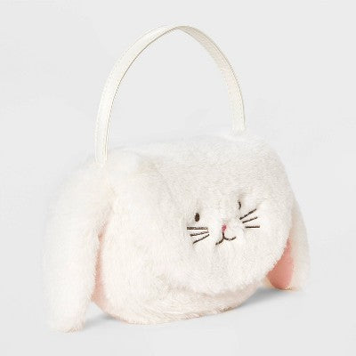 Toddler Girls' Plush Bunny Purse - Cat & Jack White
