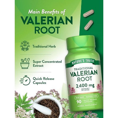 Nature's Truth Valerian Root 2400mg | 90 Capsules